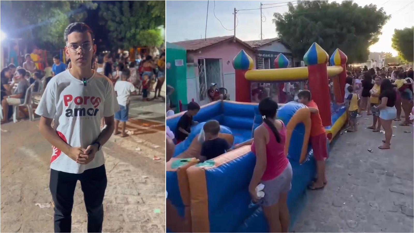 Festa das Crianças é realizada na Comunidade da Cocheira, no Bairro São Sebastião, em Patos, em parceria com o Projeto Por Amor