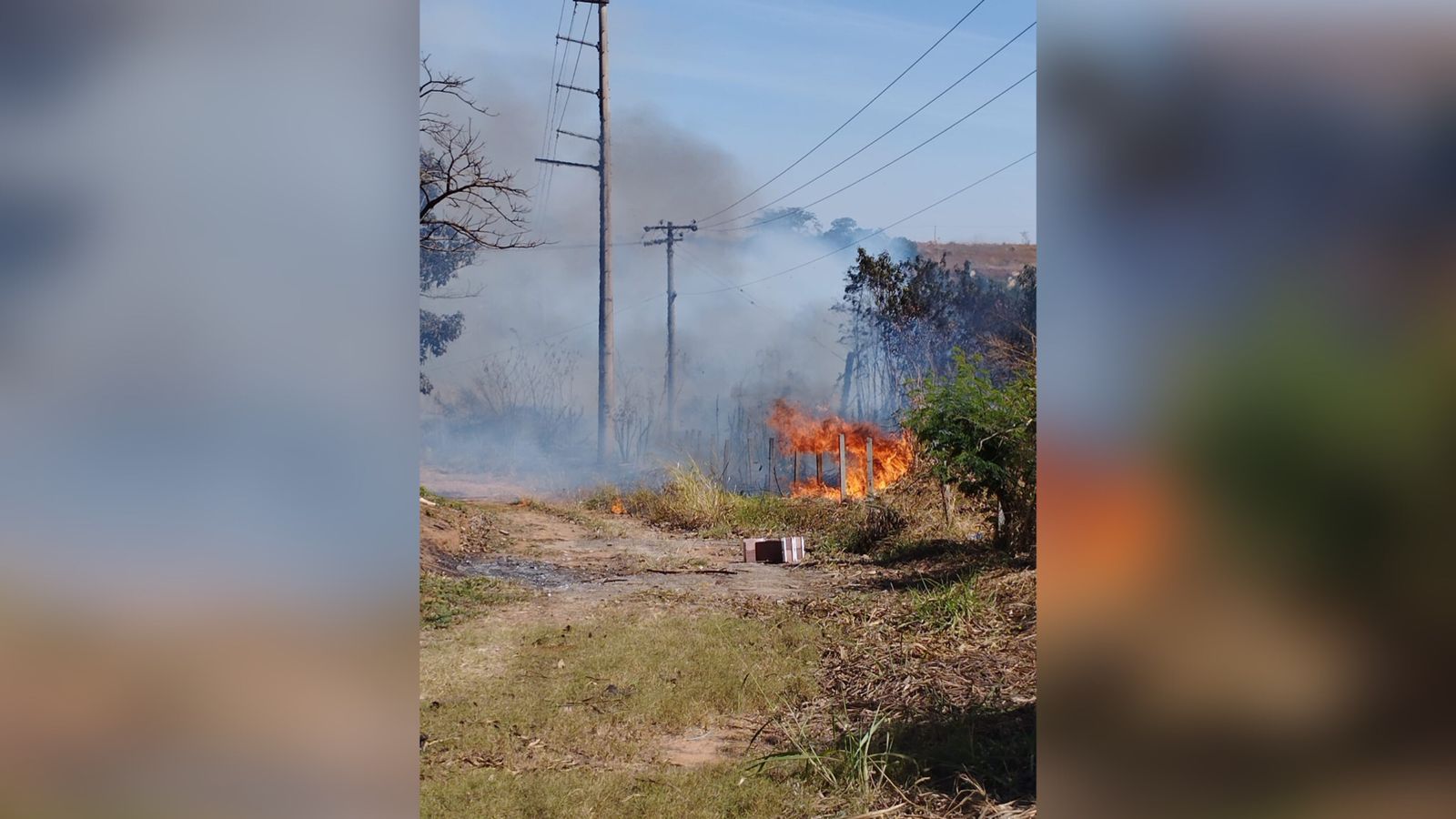 Energisa alerta que queimadas podem provocar interrupção de energia elétrica