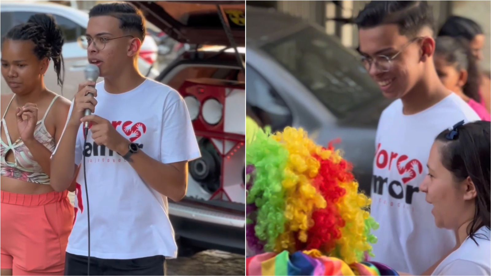 Jovem Jônatas Kaiky inspira as pessoas com seus gestos de amor em Ação Social das Crianças