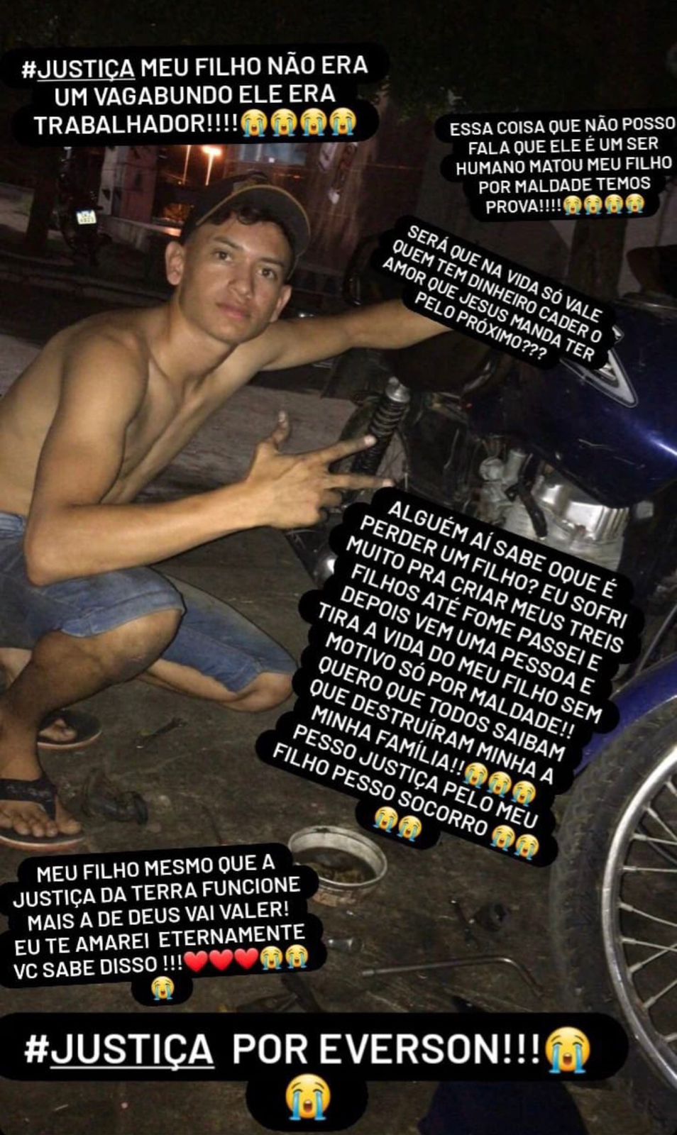 Mãe de jovem sanfoneiro Théo, morto em acidente em Malta-PB, pede Justiça após motorista de carro envolvido ter sido liberado: 