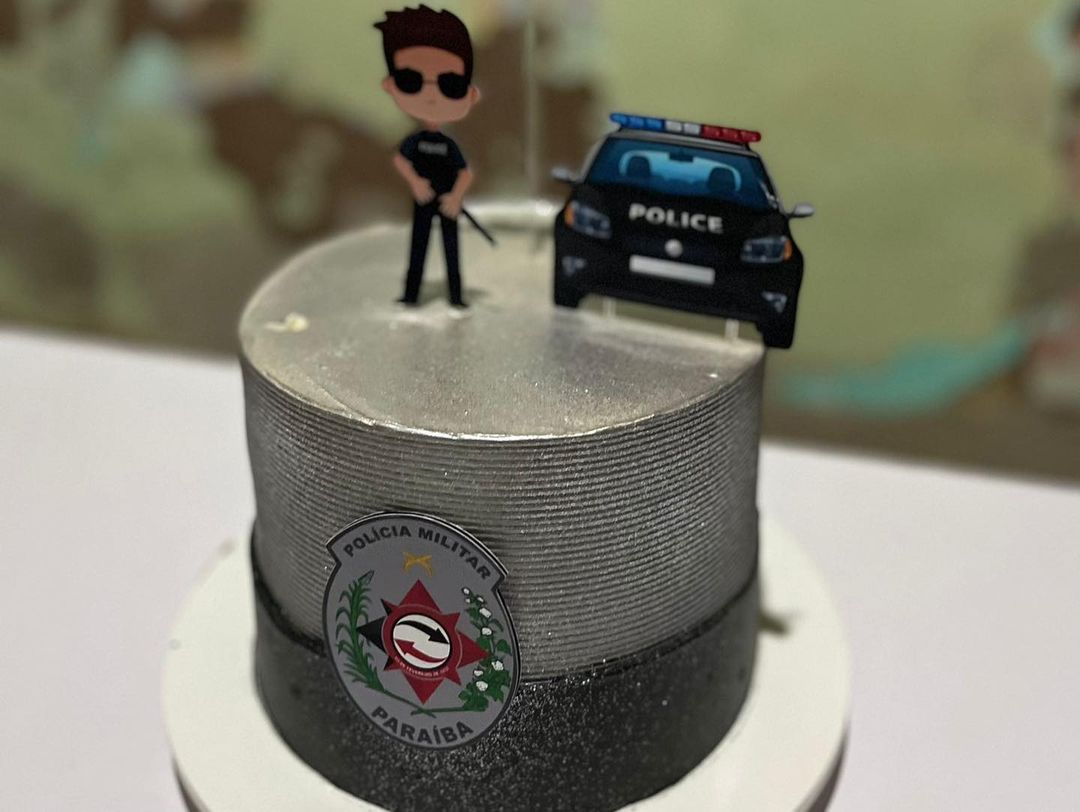 Em Sousa: PMs participam de aniversário de garoto de 7 anos que sonha em se tornar policial