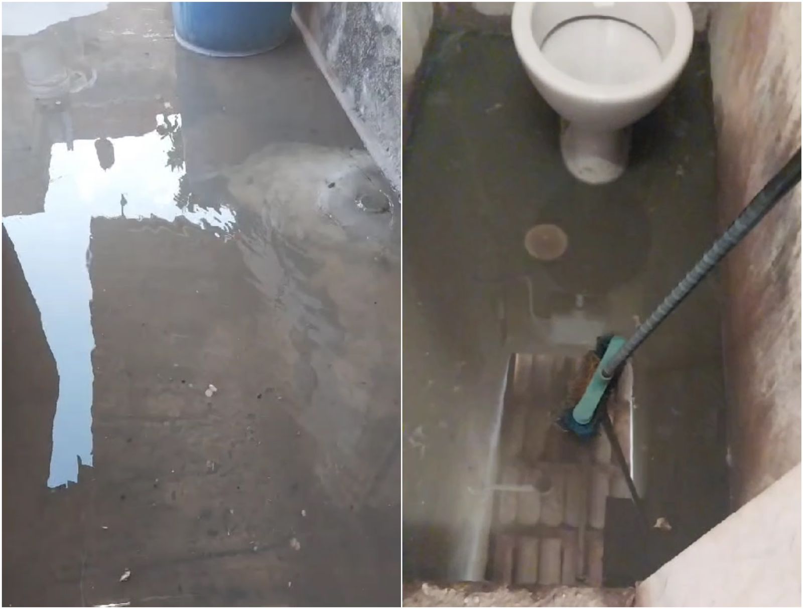 Internauta denuncia retorno de galeria para dentro de casas na Rua Nestor Pereira, no bairro Bivar Olinto, em Patos. Veja vídeo