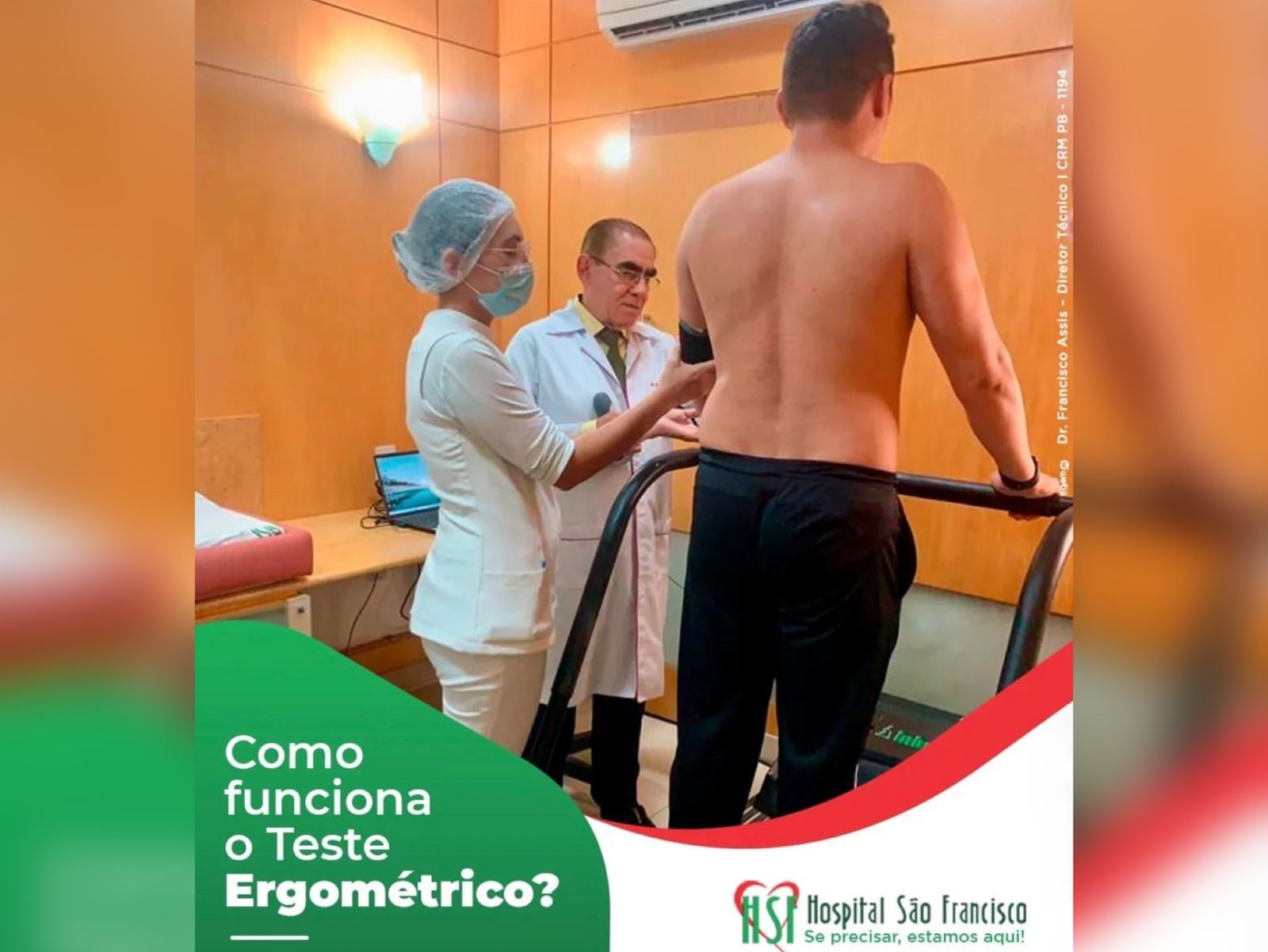 Hospital São Francisco em Patos orienta sobre a importância do teste ergométrico na avaliação cardíaca