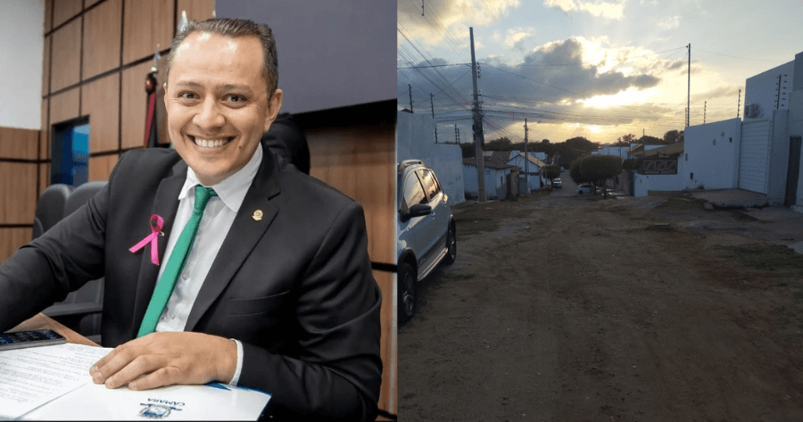 Vereador destina verba da Emenda Impositiva a obra de calçamento da Rua Severino Oliveira Braz