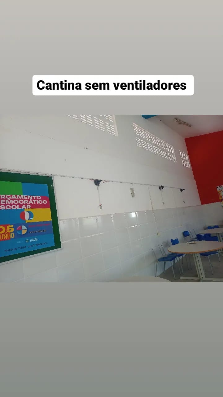 Aluna denuncia condições precárias na situação da Escola ECITE Seráfico Nóbrega em São Mamede; diretor fala que problemas serão solucionados