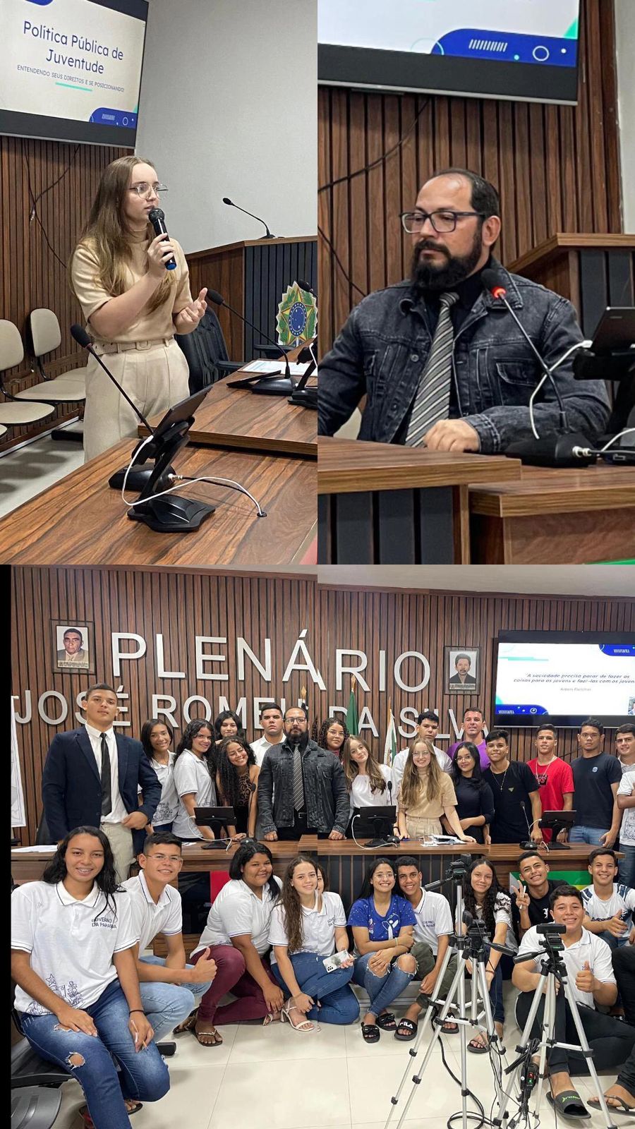 Alunos da ECIT Professora Margarida Remígio Loureiro simulam Sessão Ordinária na Câmara Municipal de Emas-PB