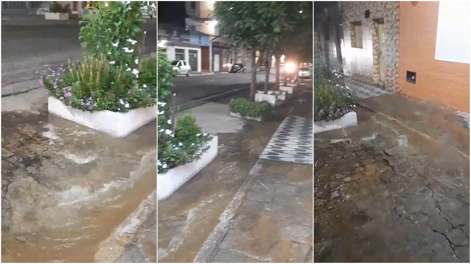 Vazamento na Rua Irineu Joffily, no bairro Santo Antônio, em Patos, preocupa moradores