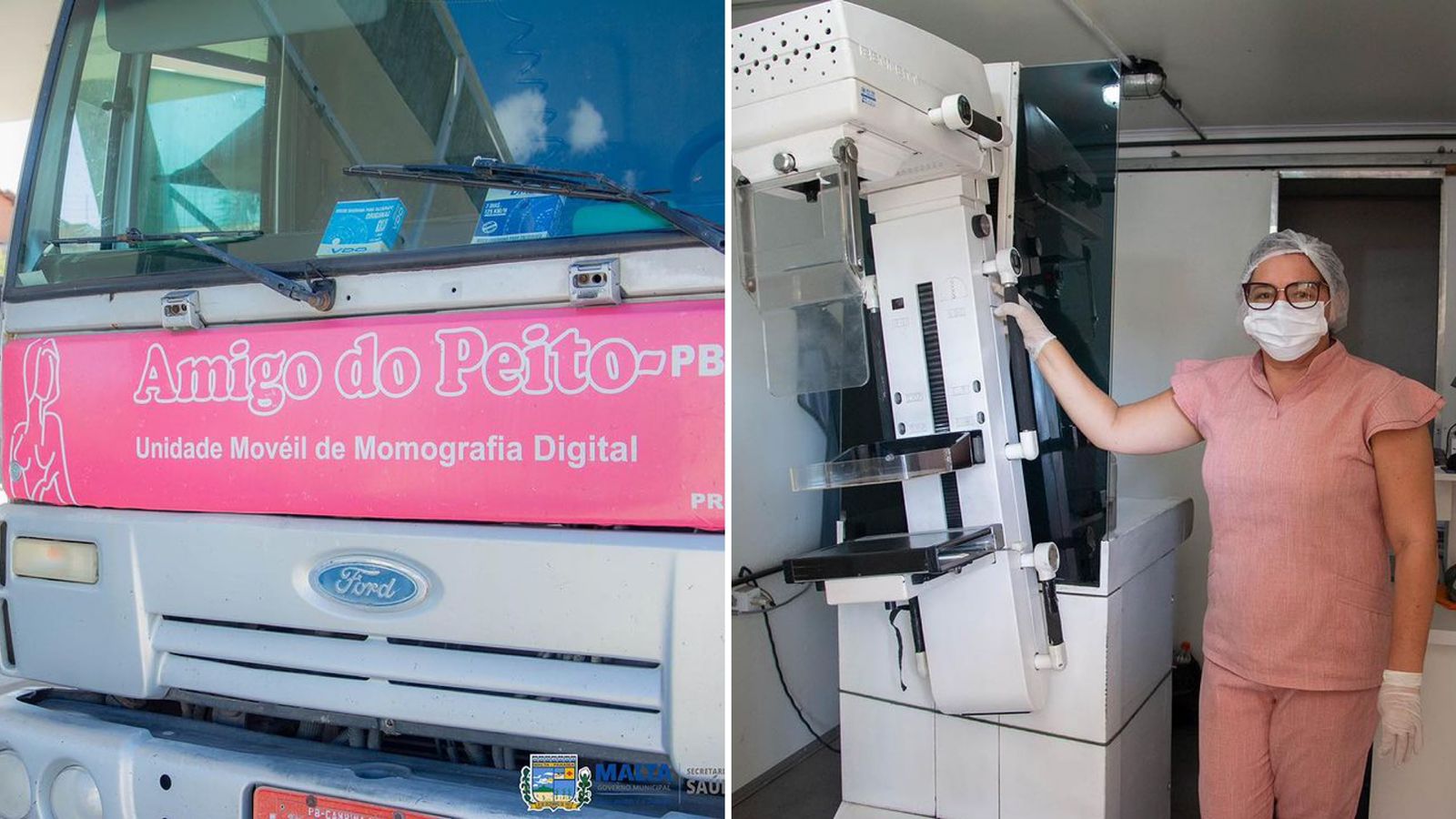 Prevenção em foco: Secretaria de Saúde de Malta, em parceria com a unidade móvel 'Amigo do Peito', realiza 80 mamografias gratuitas