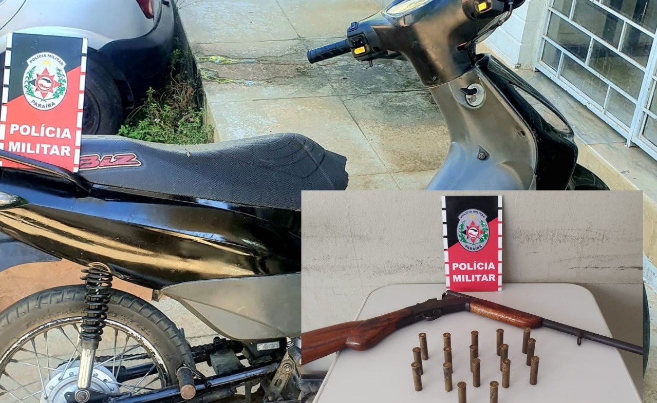 Polícia Militar prende neste sábado (11), dois homens, recupera veículo roubado e apreende arma de fogo, em Matureia