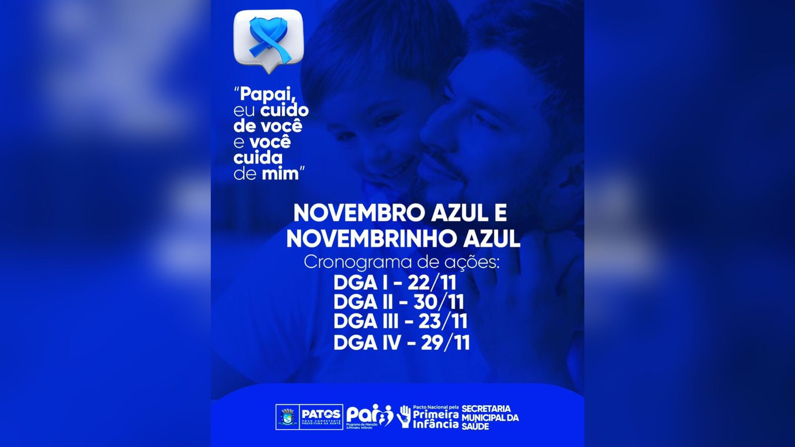 Patos se mobiliza: Campanha Novembro Azul 2023 prioriza saúde masculina em todas as idades