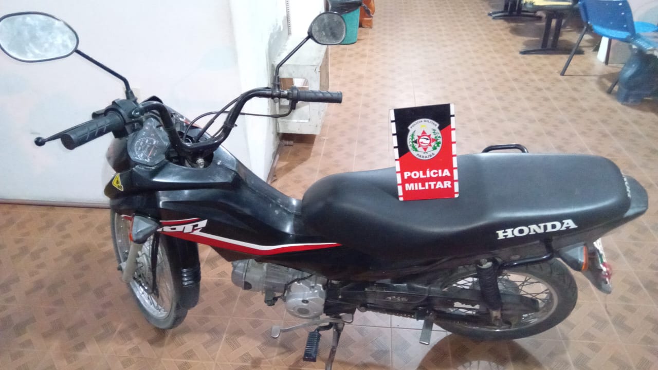 Ação Policial: Motocicleta roubada é recuperada pela PM em Desterro-PB