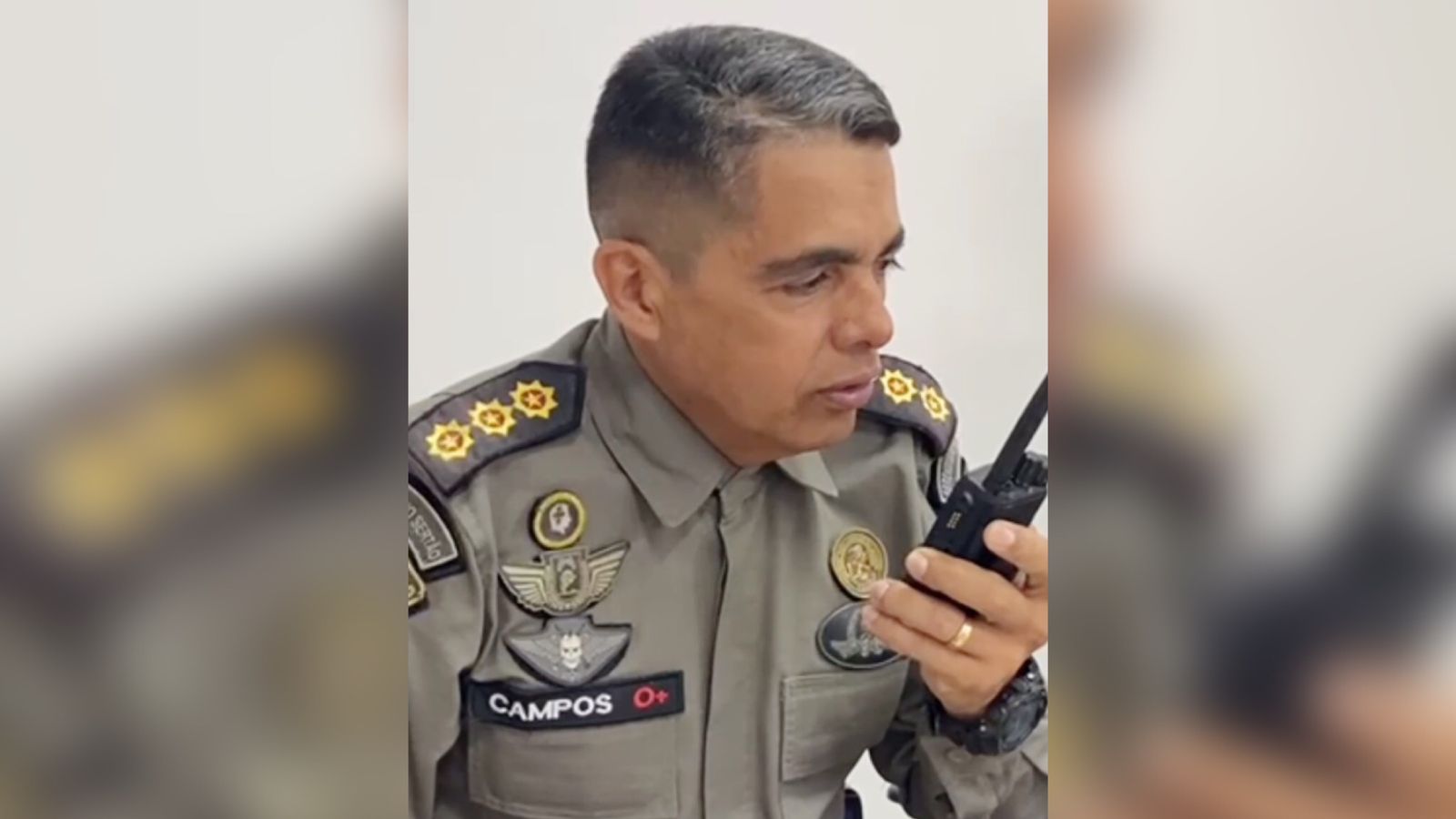 Em Patos: Após seis anos, Coronel Campos deixa comando do CPR II. Ele deixa mensagem em vídeo. Veja
