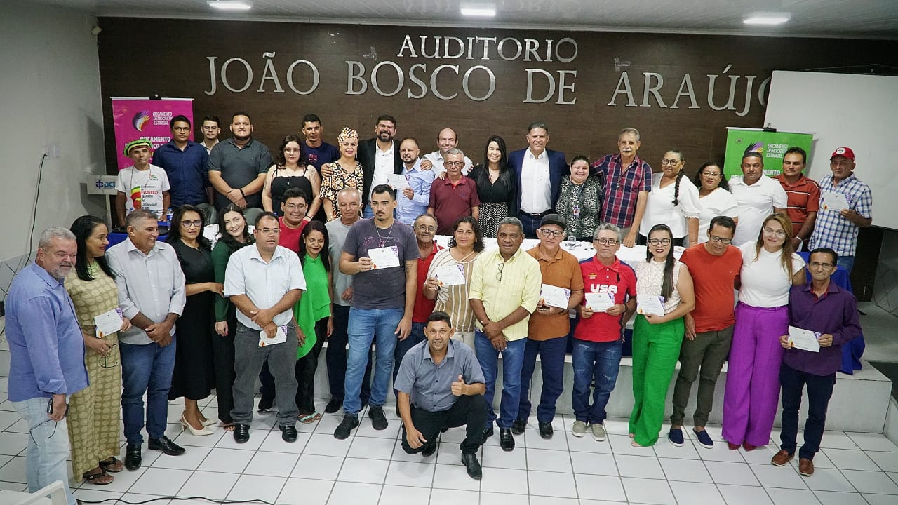 Representantes de São José do Bonfim são diplomados e tomam posse como Conselheiros do Orçamento Democrático Estadual