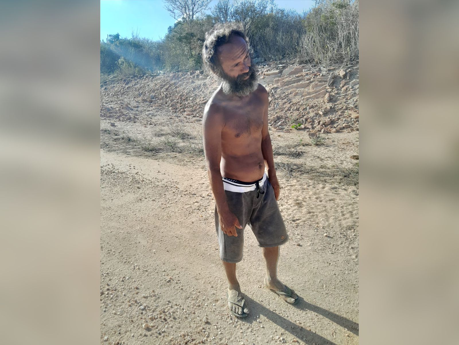 Populares pedem ajuda para resgate de homem que está perambulando pela Zona Rural de Santa Luzia