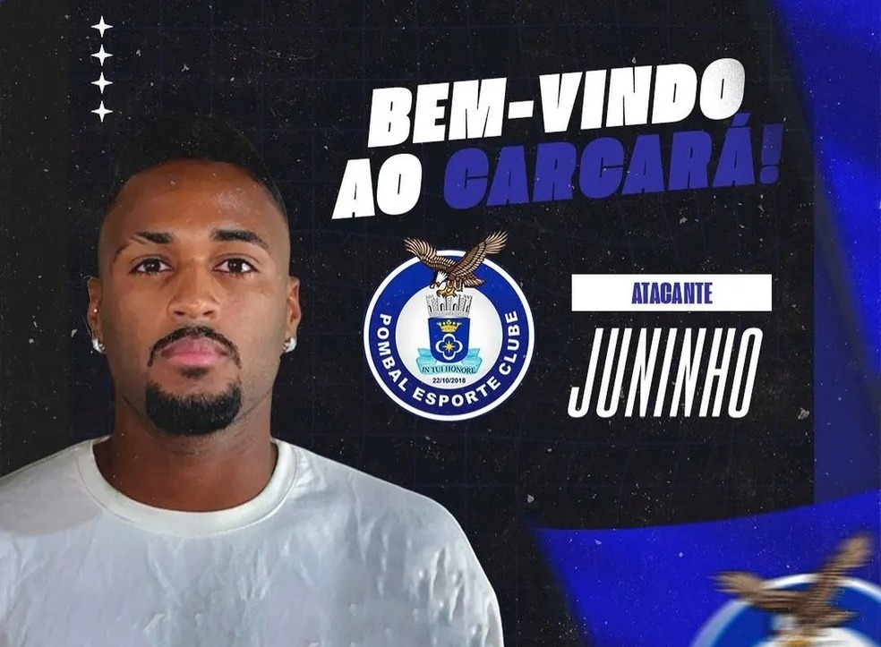 Cria do Náutico, atacante Juninho é o novo reforço do Pombal
