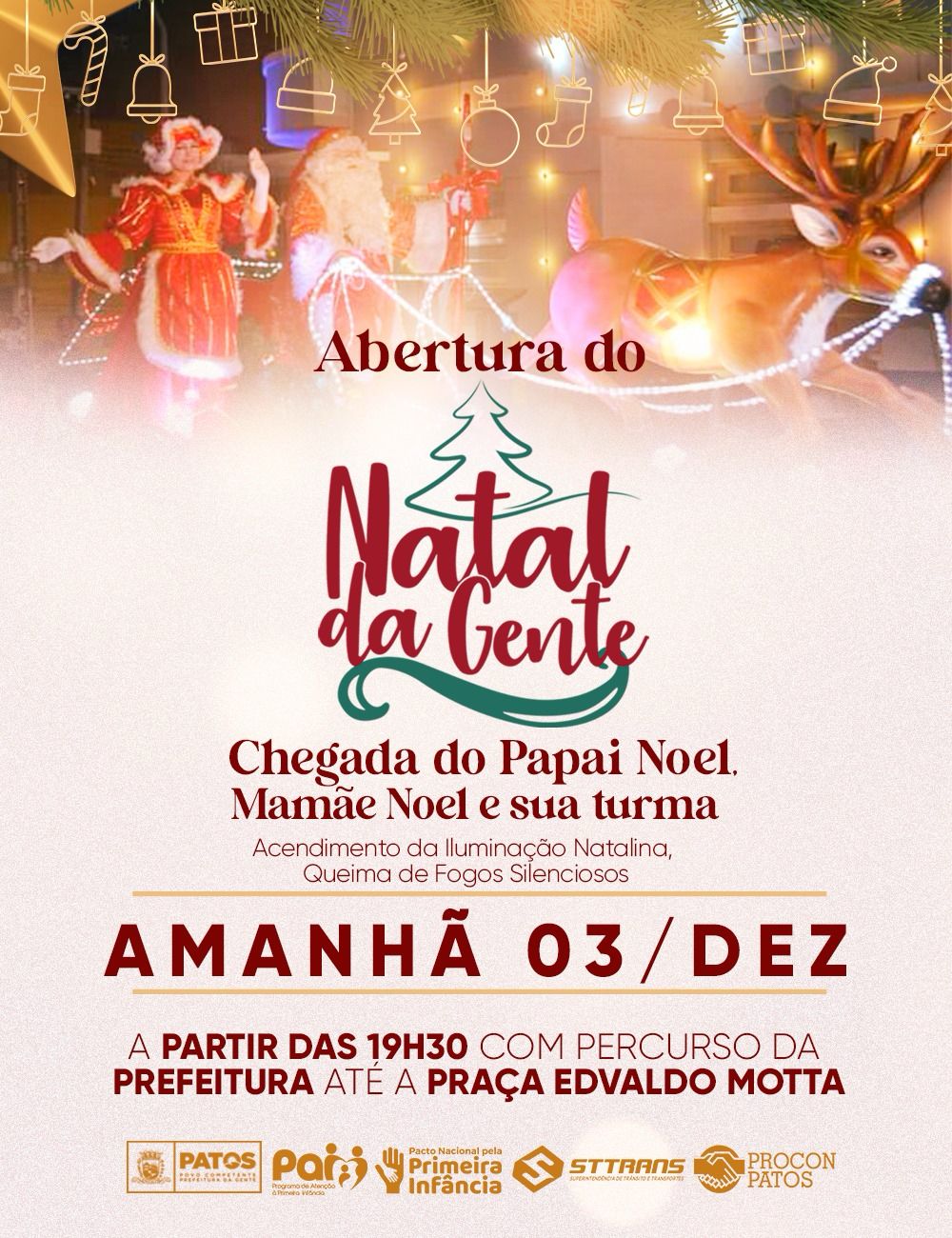 Natal da Gente 2023: Abertura acontece neste domingo (03) com espetáculo de luzes, cores e celebração entre as famílias