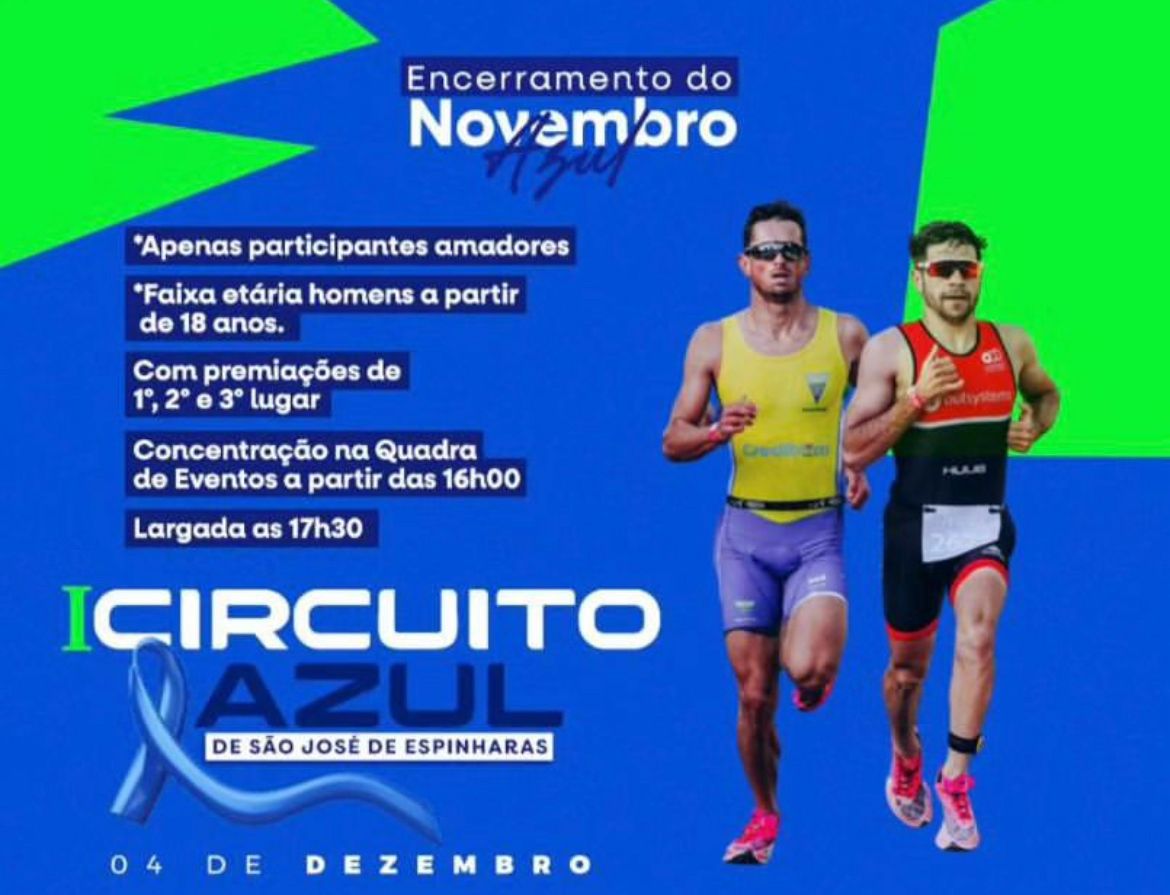 Secretaria de Saúde de São José de Espinharas promove nesta segunda-feira (04), o 1º Circuito Azul como encerramento do mês de novembro