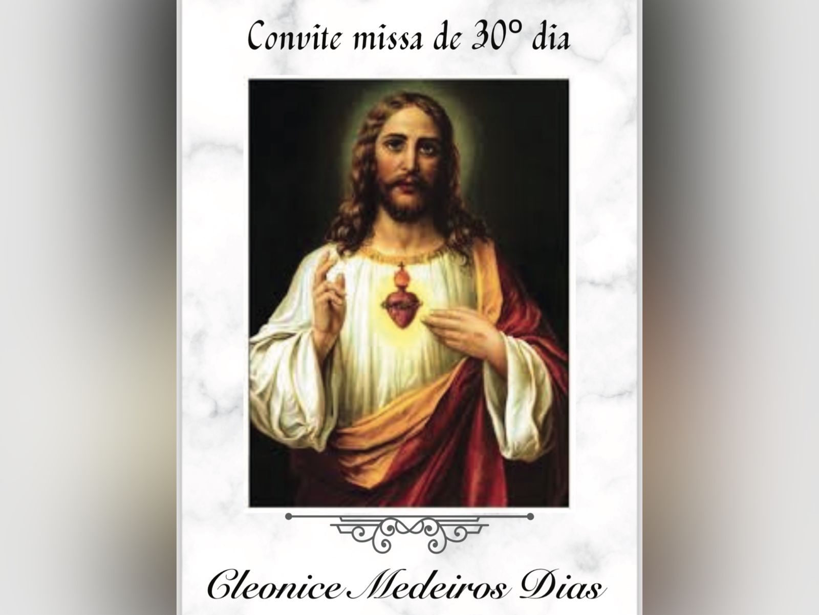 Familiares convidam para missa de 30° dia em memória de Cleonice Medeiros Dias