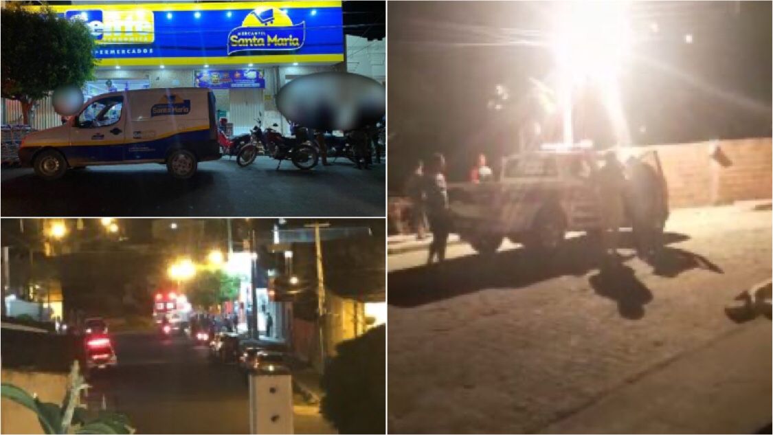 Noite violenta: supermercado e mercadinho são assaltados na noite desta segunda-feira (04), em Piancó