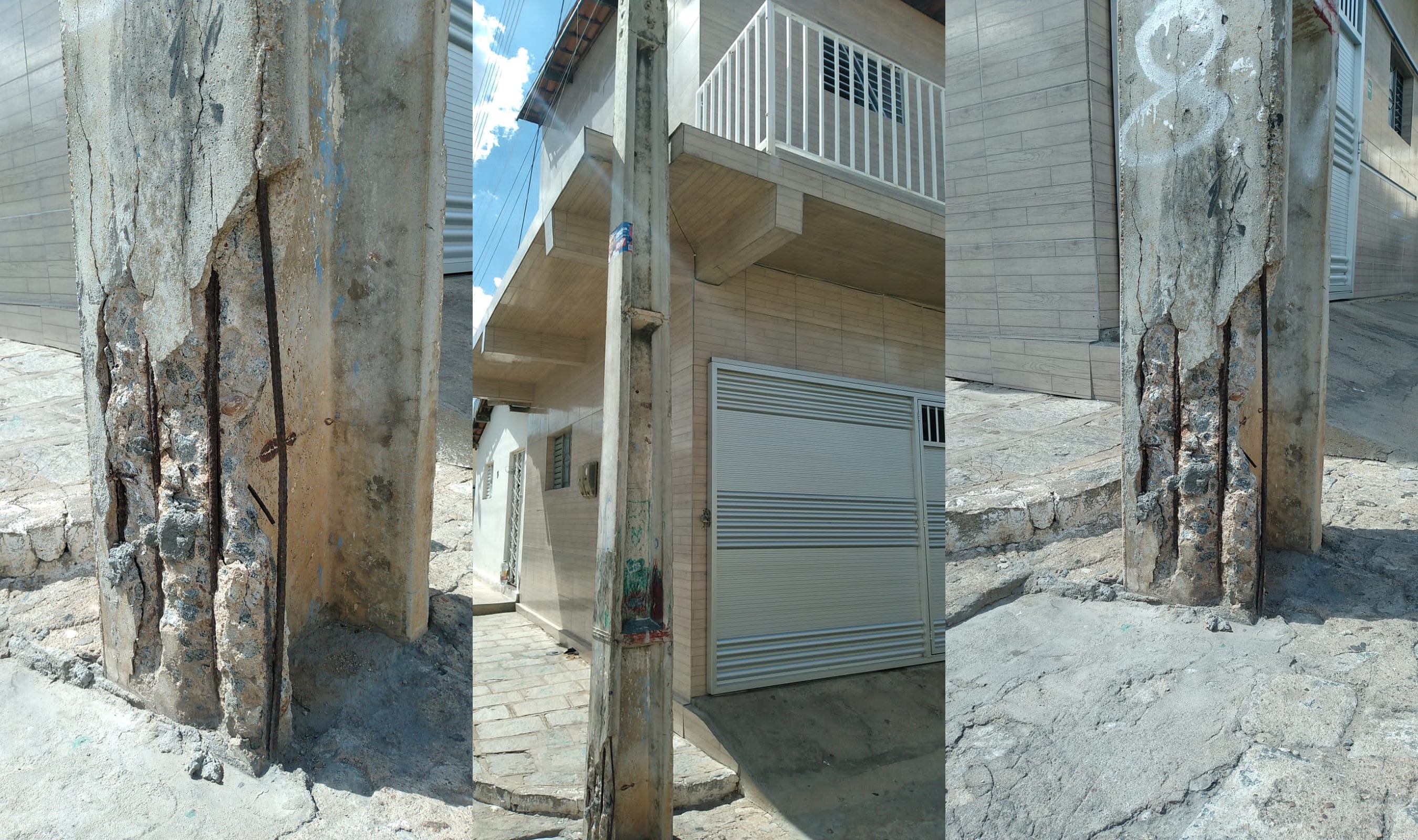 Comunidade do Jardim Queiroz pede substituição de poste danificado