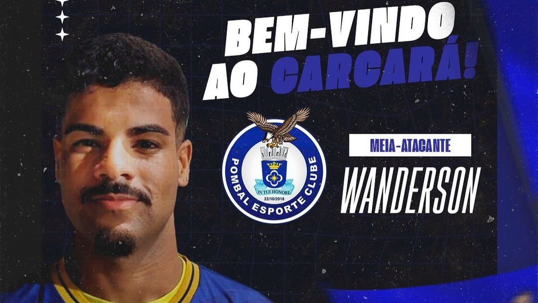 Com passagens pelo Sub-20 de Palmeiras e Cruzeiro, Wanderson é o novo reforço do Pombal