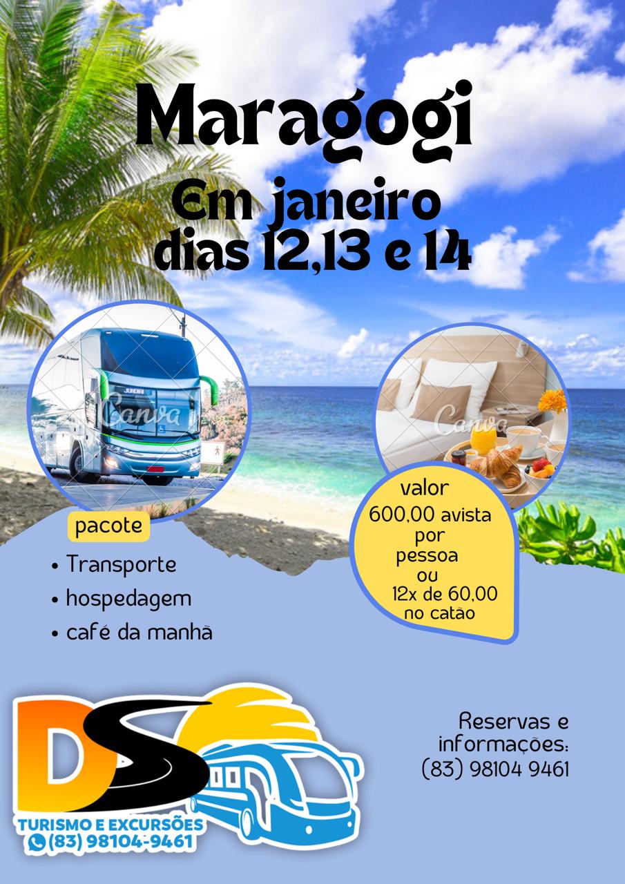 Oportunidade única: Últimas 10 vagas para Excursão de Férias para Maragogi, Alagoas! Garanta já a sua!