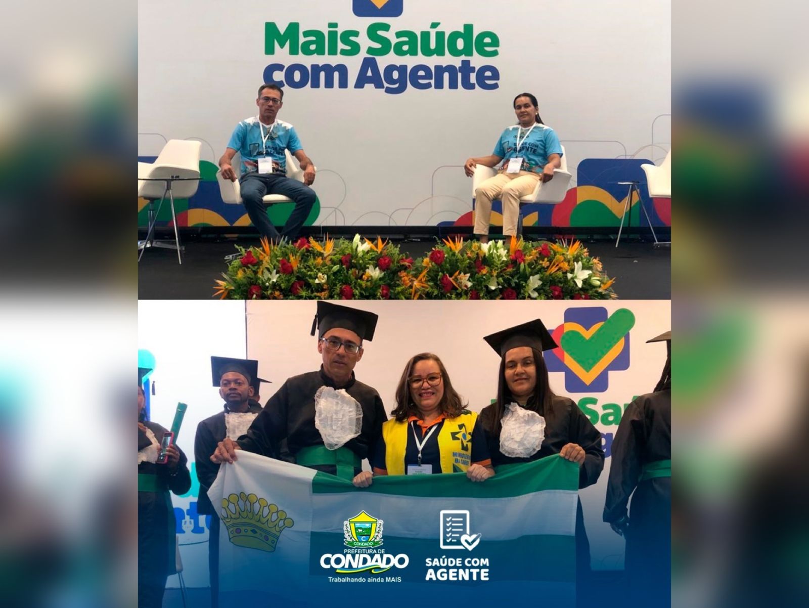 Agentes Comunitários de Saúde de Condado participaram da cerimônia nacional do curso 