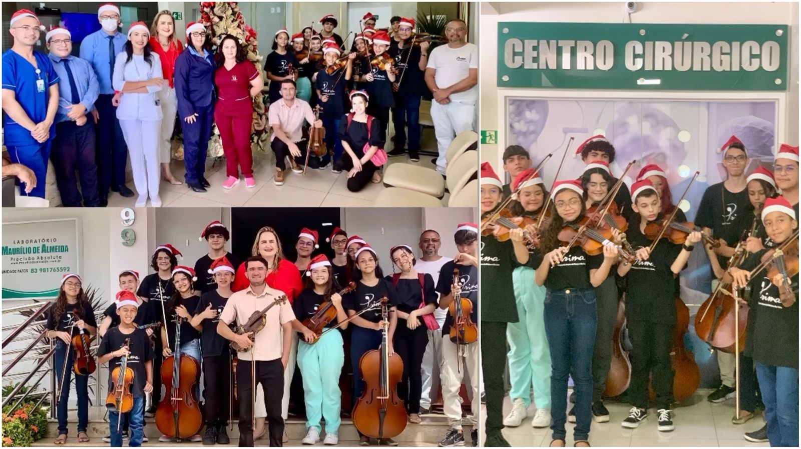 Hospital São Francisco, em Patos, realizou Concerto Natalino na última sexta-feira (15)