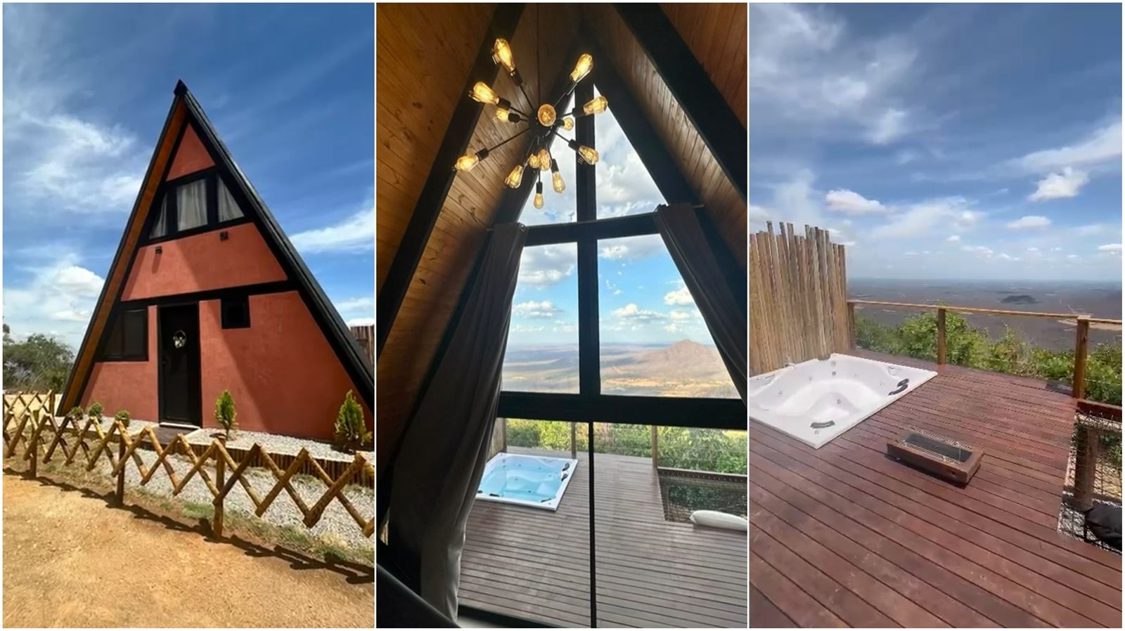 Chalé Aframe de Luxo: Viva a experiência única do Oca da Serra em Martins-RN; Faça sua reserva