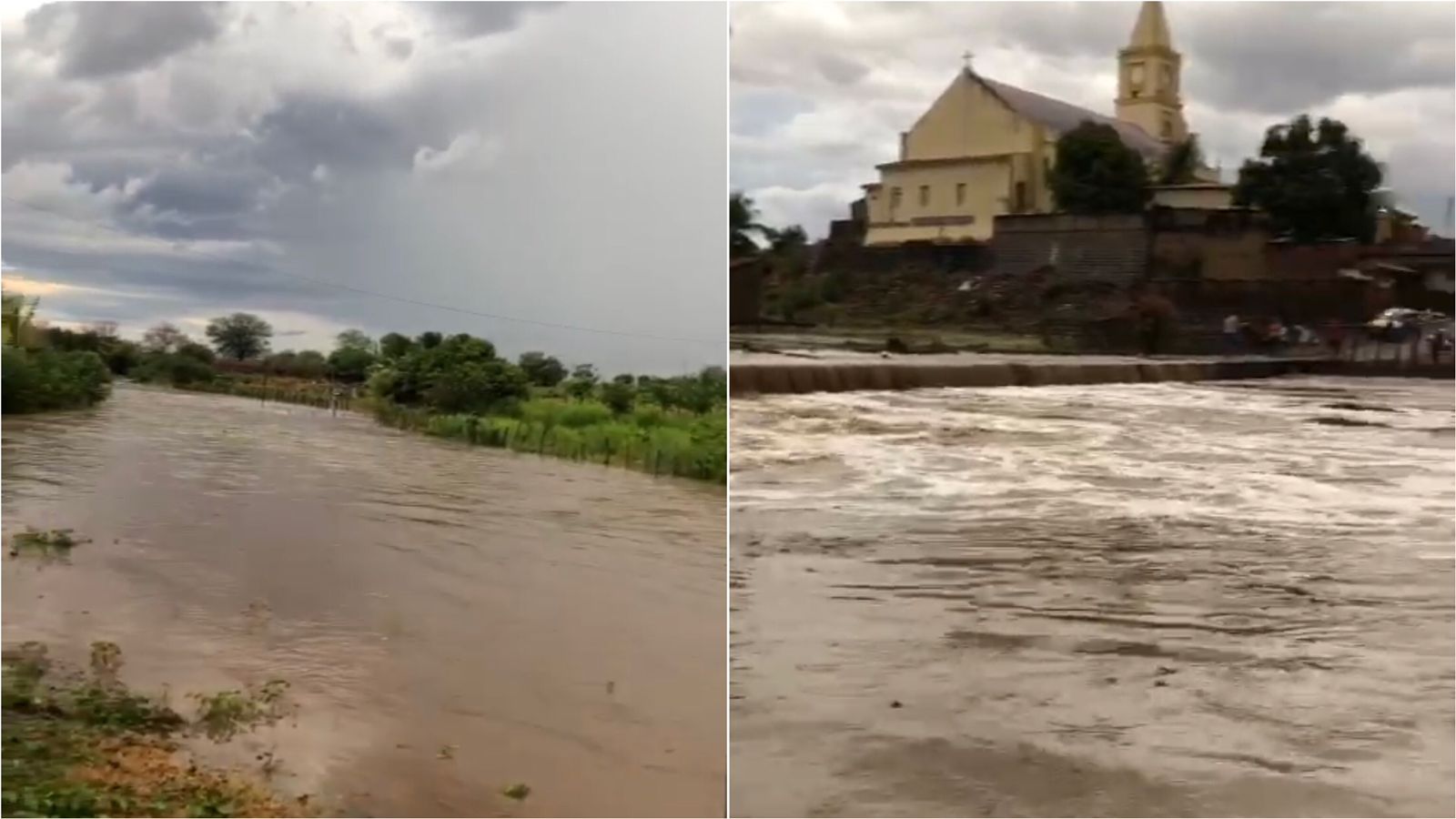Tempo chuvoso: chuvas leves e molhadeiras caíram nas últimas 24 horas em muitos municípios do médio sertão