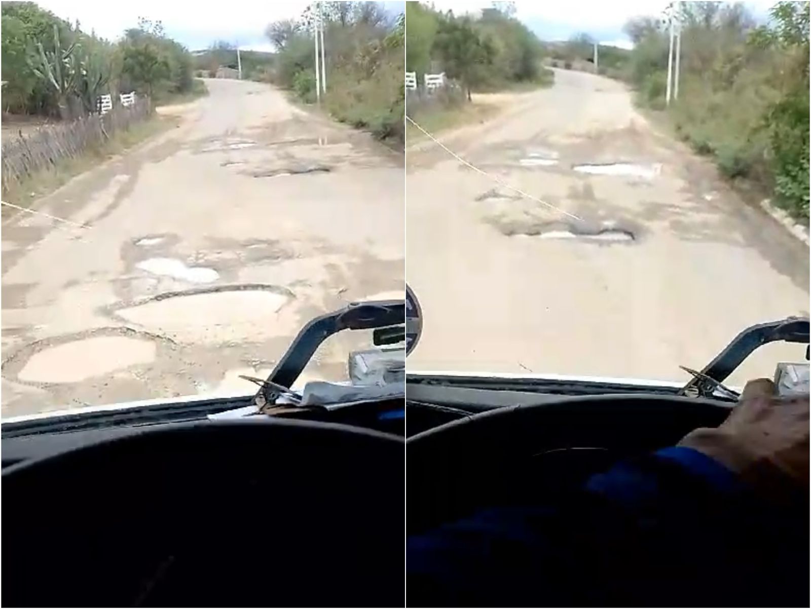 Motorista denuncia condições precárias em novo trecho da PB-306, que liga Princesa Isabel e Manaíra, e cobra medidas urgente ao Governo do Estado