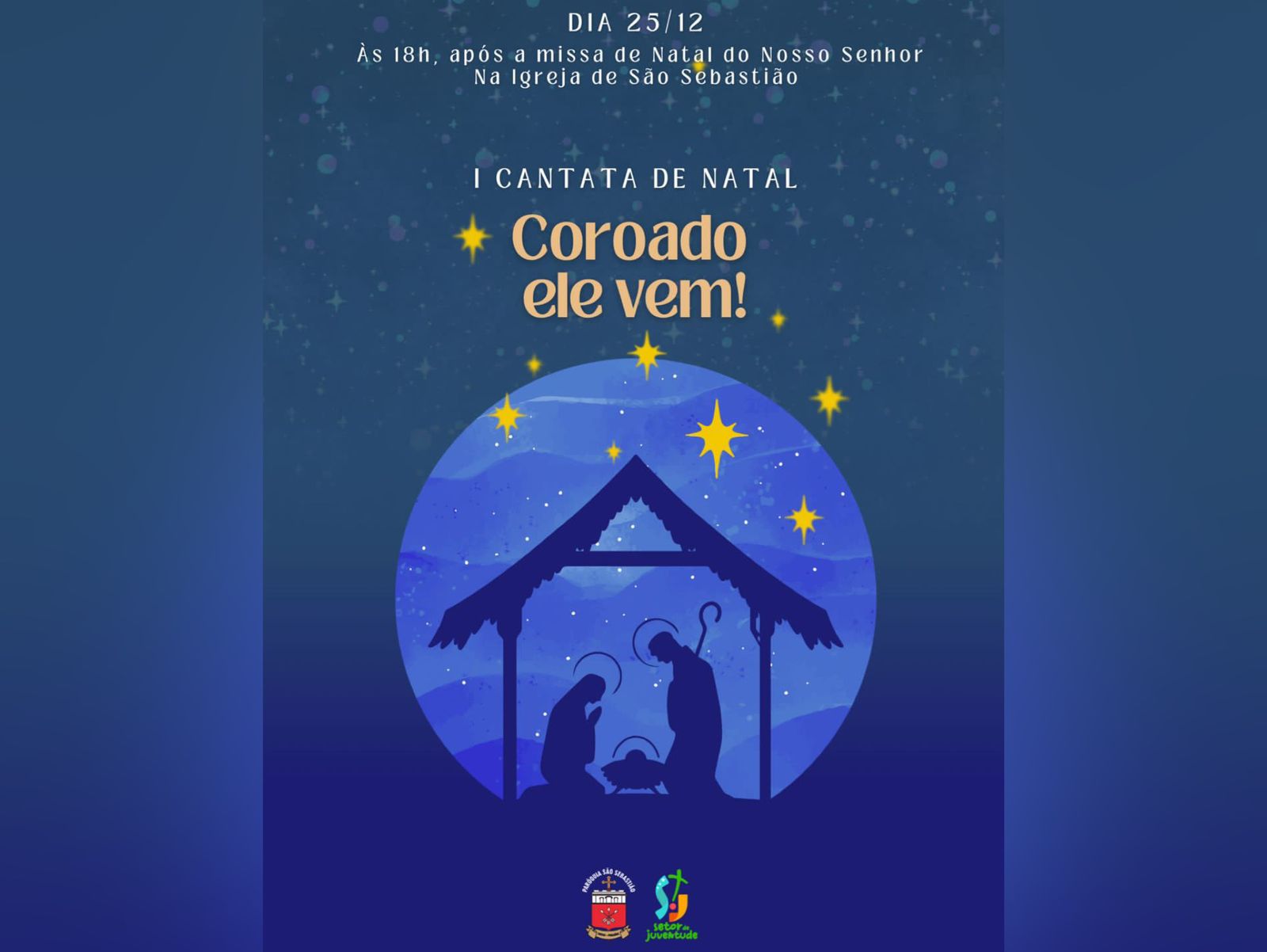 Setor de Juventude da Paróquia de São Sebastião em Patos-PB, convida a população para I Cantata de Natal: 