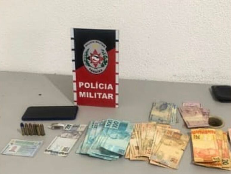 Polícia Militar conduz indivíduo à delegacia por porte ilegal de munição, em Patos