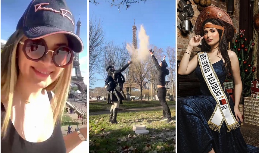 Em homenagem emocionante, família da modelo paraibana Maya Nitão joga suas cinzas na França; veja vídeo