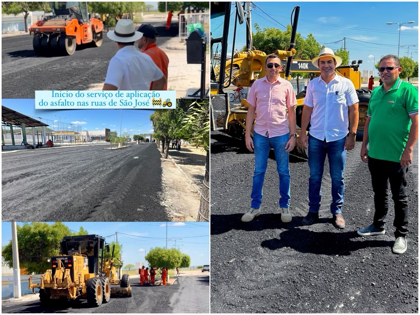 São José do Sabugi dá início à primeira fase de pavimentação asfáltica com investimento de R$ 1 milhão do Senador Veneziano