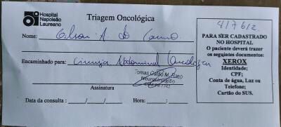 Família busca ajuda para custear cirurgia urgente de idoso com câncer no esôfago em Cacimba de Areia
