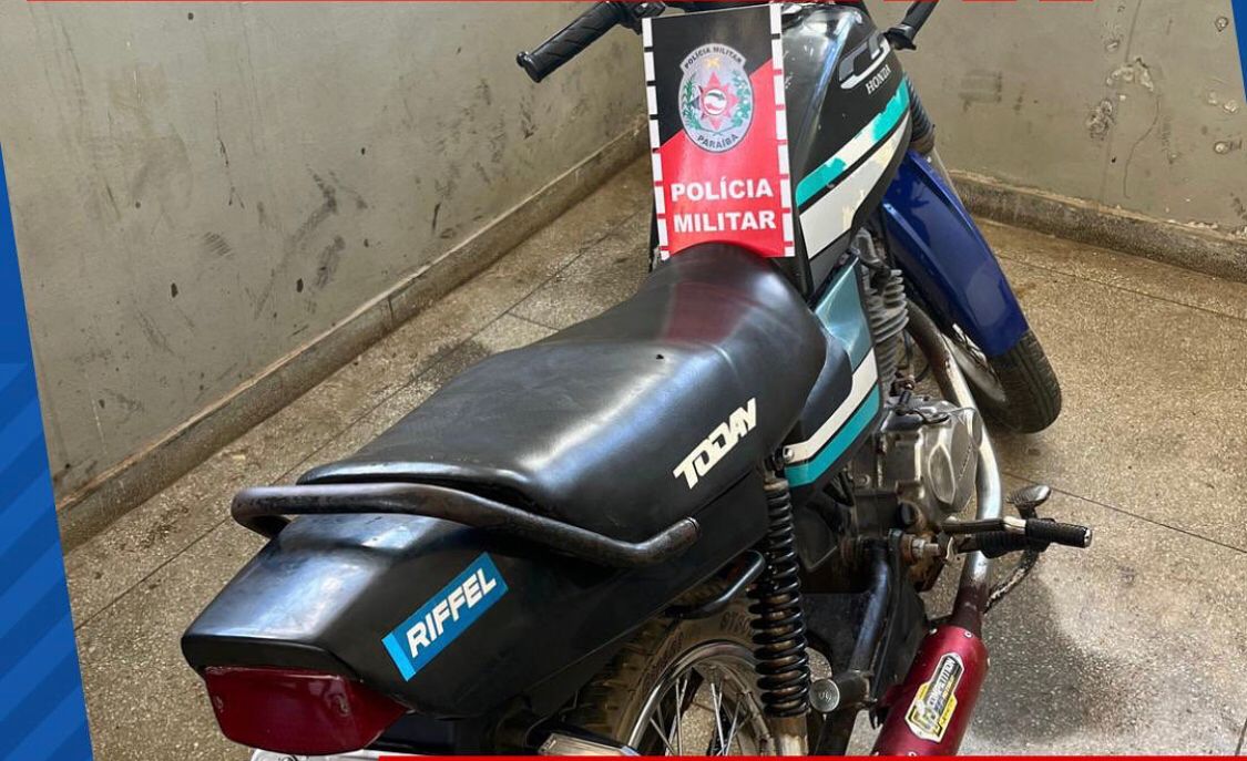 Polícia Militar apreende motocicleta com alteração nos sinais identificadores na cidade de Cacimbas