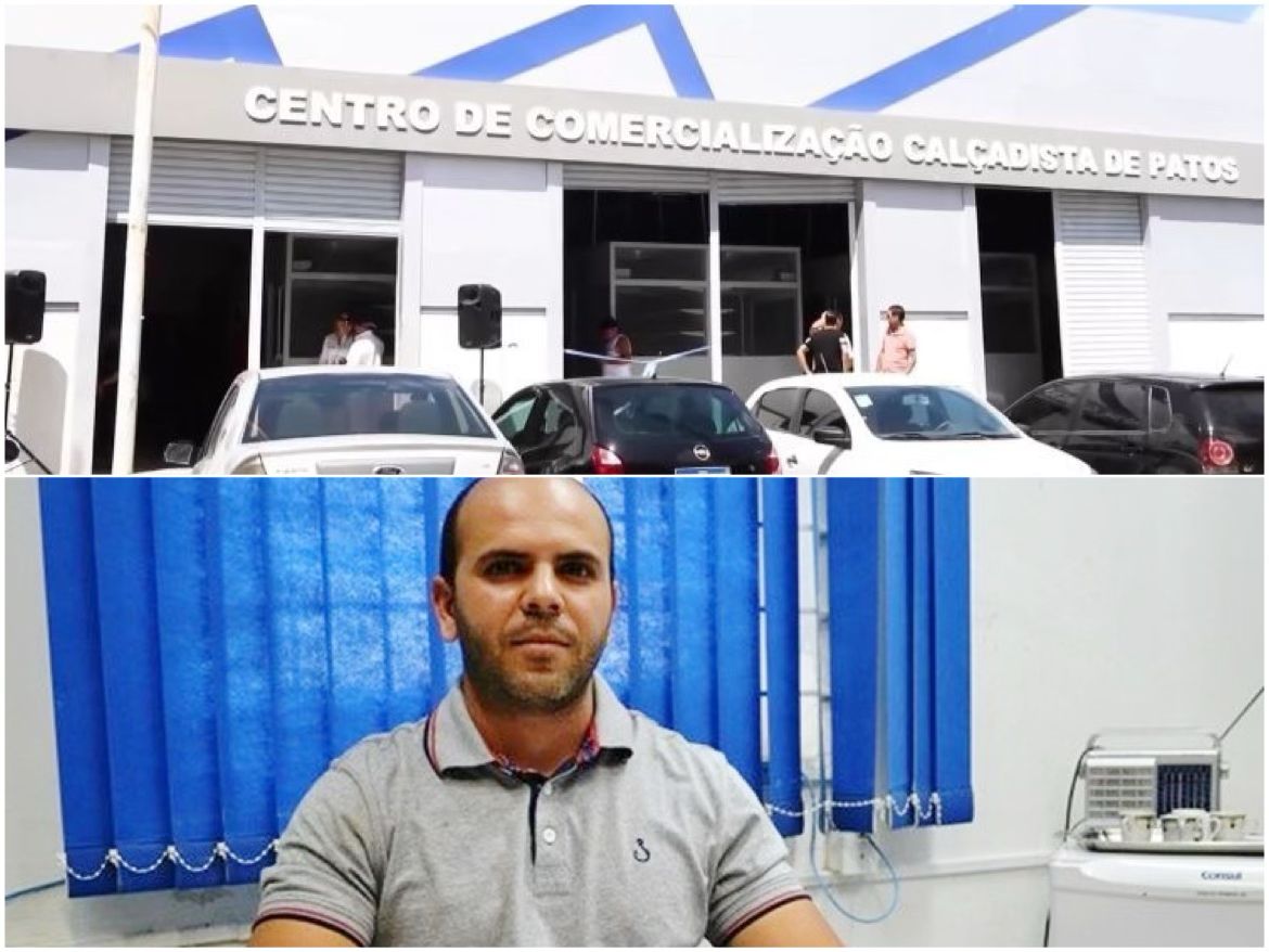 Correntes no estacionamento do Centro de Comercialização Calçadista de Patos gera controvérsia e Superintendente da STTRANS fala sobre o caso