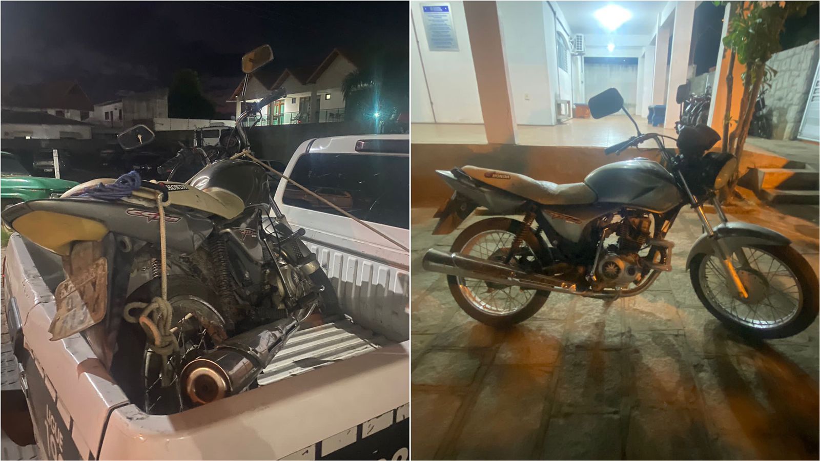 Polícia Militar prende homem e apreende motocicleta com sinais de identificação adulterados no bairro da Liberdade, em Patos