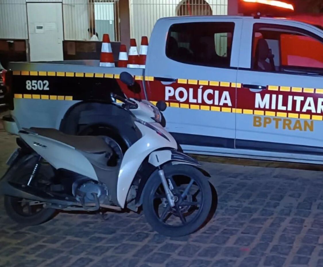 Polícia Militar recupera motoneta na cidade de São Bento-PB