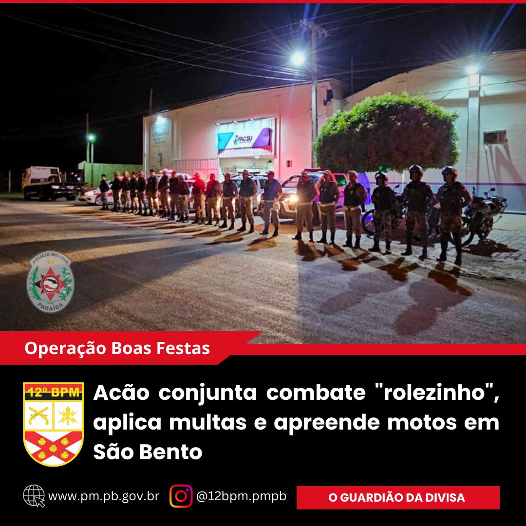 Operação Boas Festas: Ação conjunta combate 