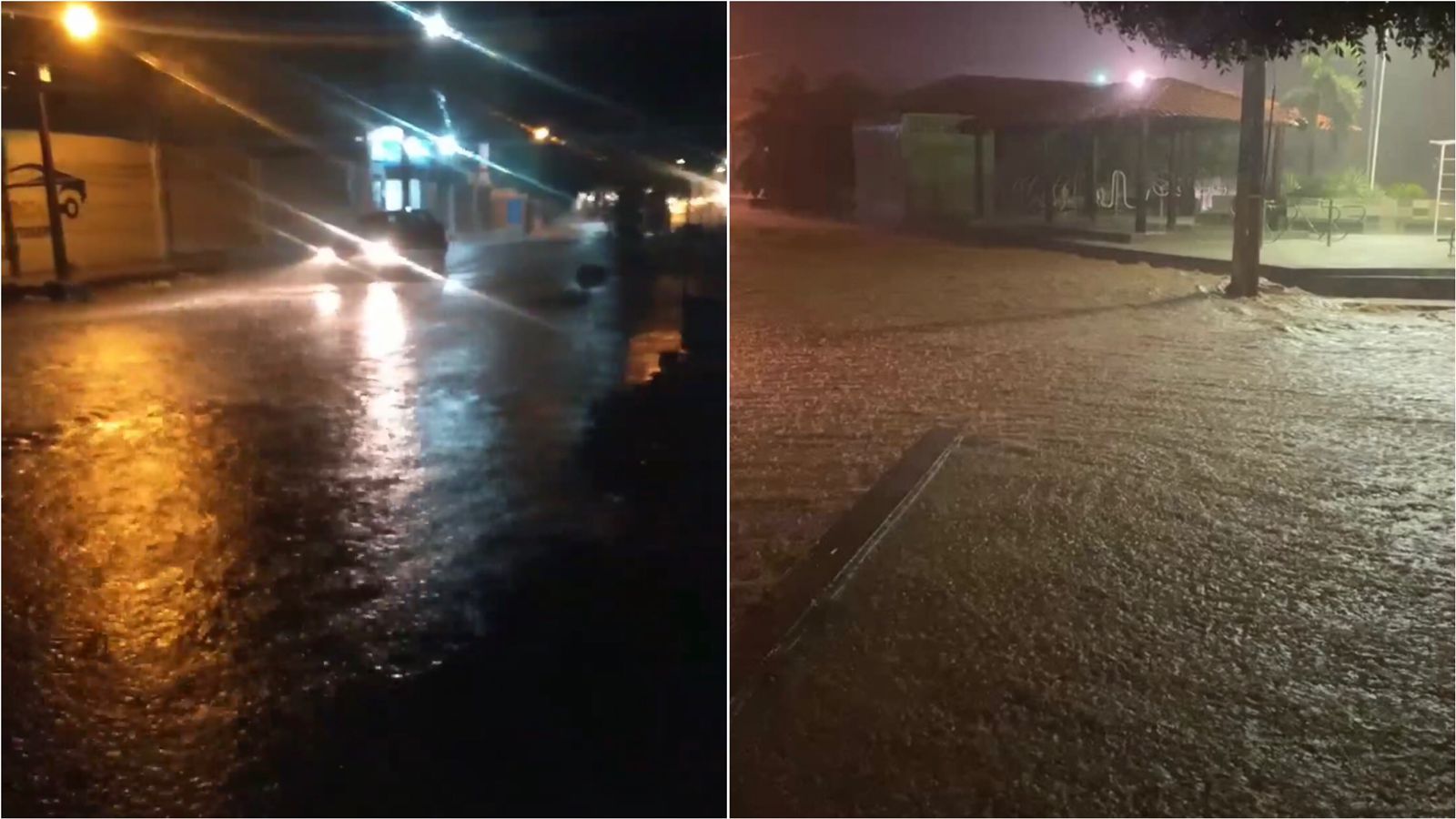 Noite de Réveillon com muita chuva em Patos e região; alagamentos foram registrados em alguns pontos da Capital do Sertão. Veja vídeo