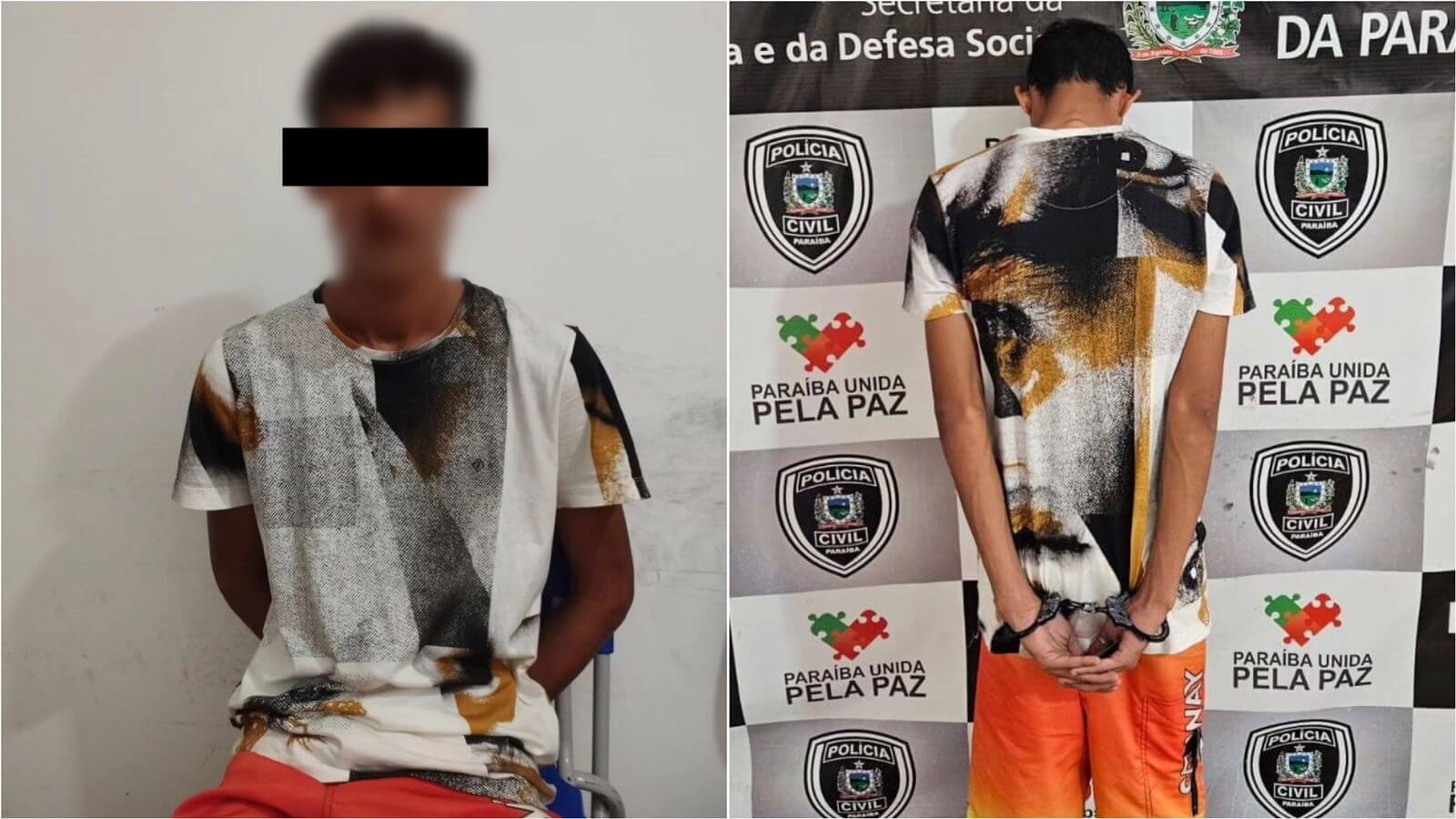 Jovem de 18 anos é detido pela Polícia Civil acusado de assalto a mercadinho em Patos