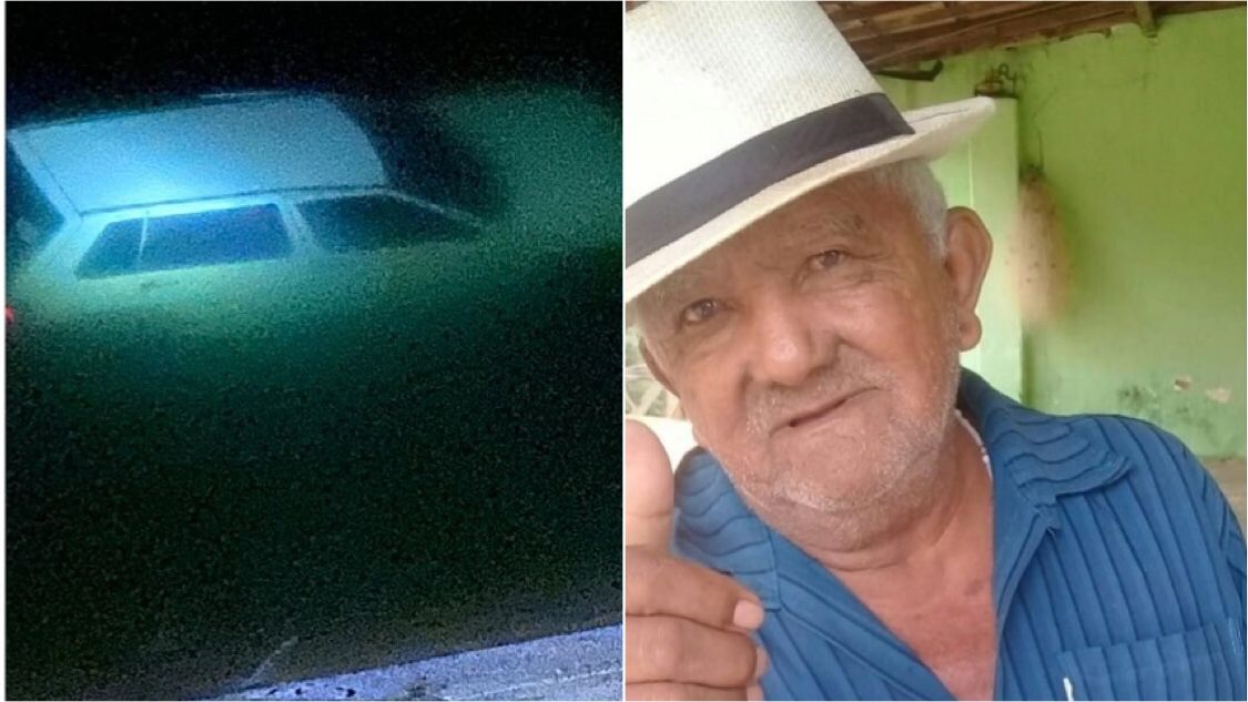 Tragédia no Sertão: Idoso de 83 anos morre afogado após carro cair no canal da transposição do Rio São Francisco