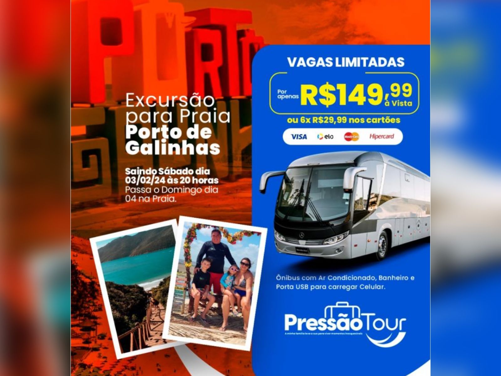 Excursão para Porto de Galinhas, Descubra o Paraíso com a Pressão TOUR