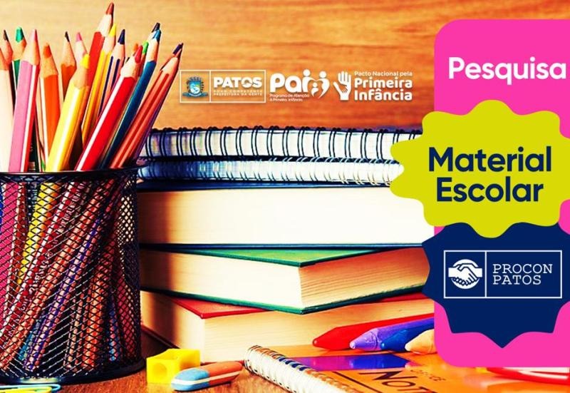 Procon realiza pesquisa do preço de material escolar e constata aumento no pagamento à vista em alguns itens