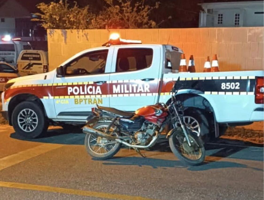 Polícia Militar apreende motocicleta adulterada, na cidade de Patos-PB