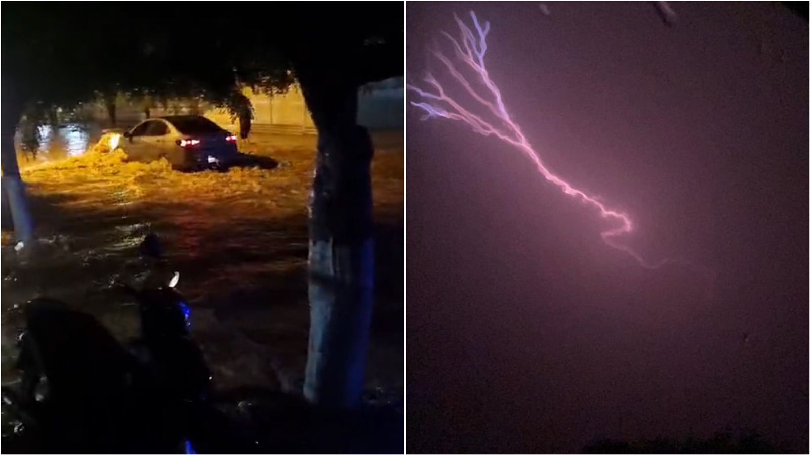 Chove forte em Patos e diversas cidades do Sertão neste sábado (13); ruas foram alagadas. Veja vídeos