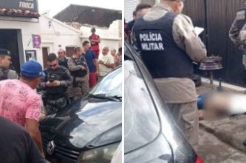 Homem morre e outro fica ferido em ataque a tiros em borracharia, no Sertão