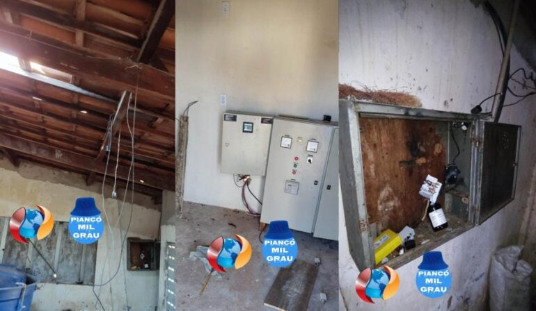 Criminosos destroem estação de captação de água da cidade de Piancó e roubam diversos equipamentos
